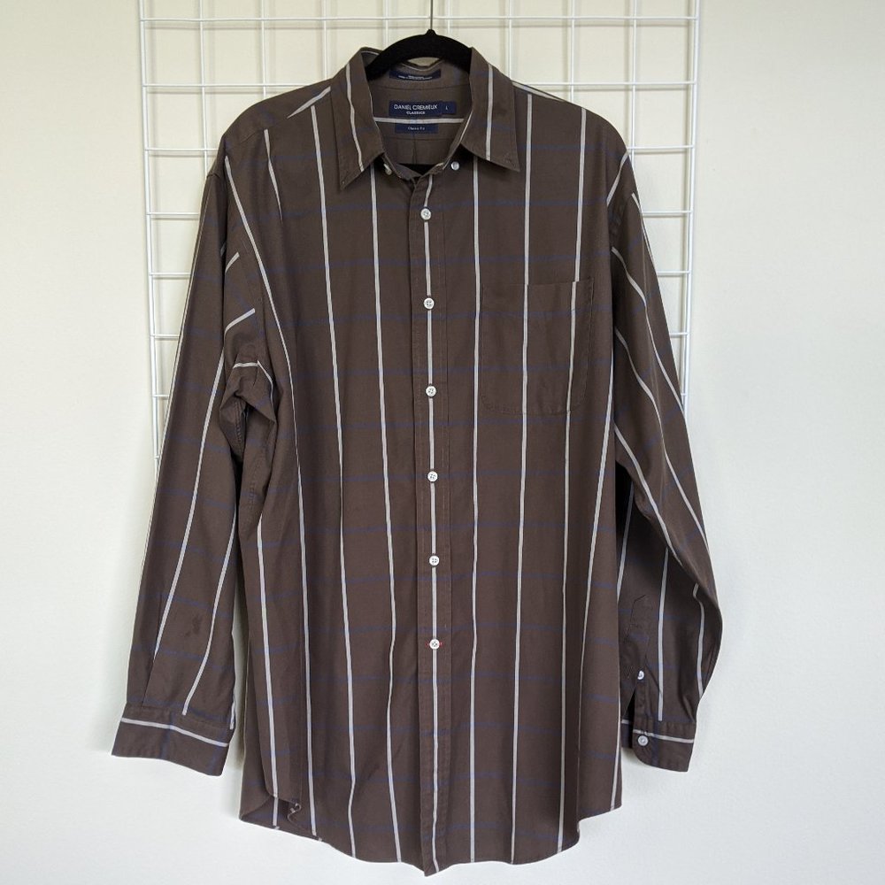 Daniel Cremieux Classic Contrast Plaid Dress Shirt